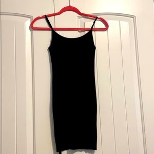 Black mini bodycon dress